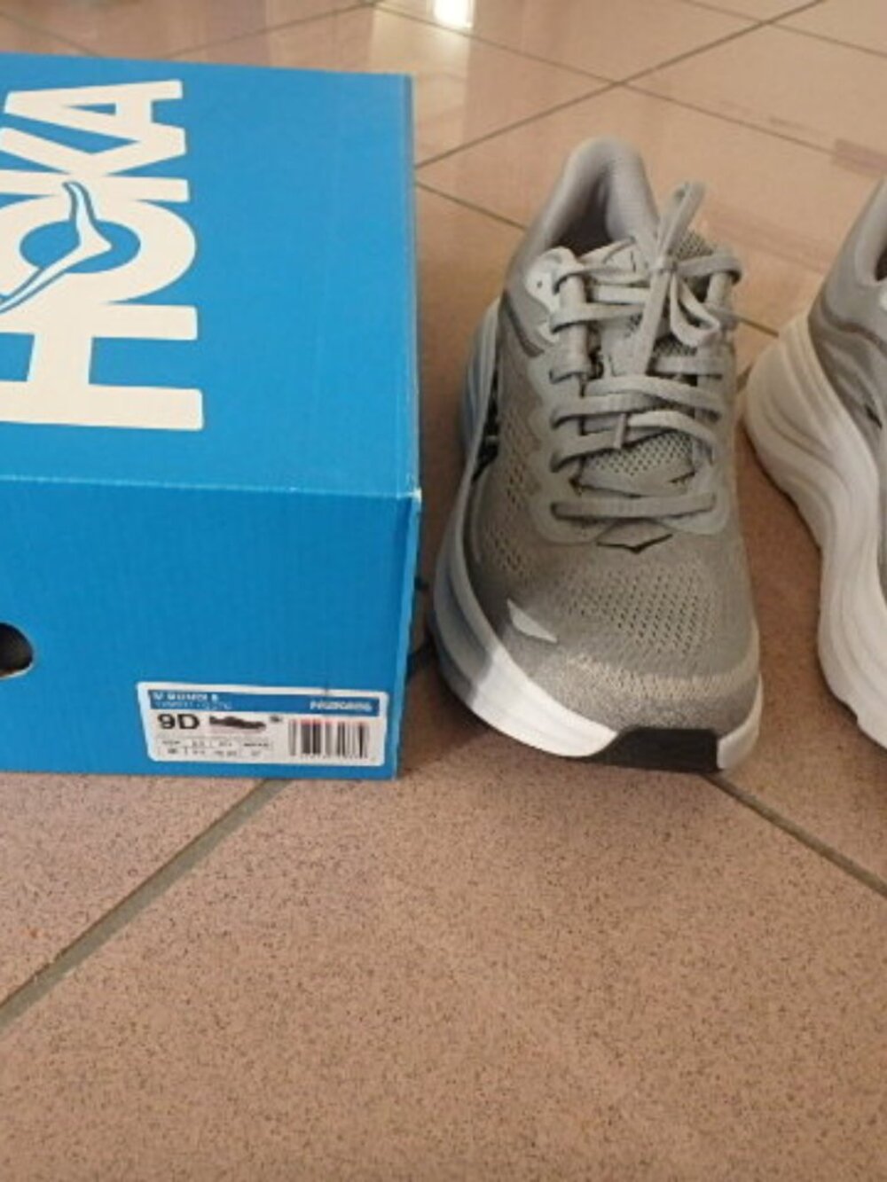 New HOKA Bondi 9 shoes Sneaker man 9 White Gray